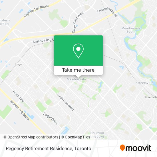 Regency Retirement Residence map