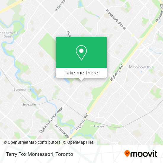 Terry Fox Montessori map