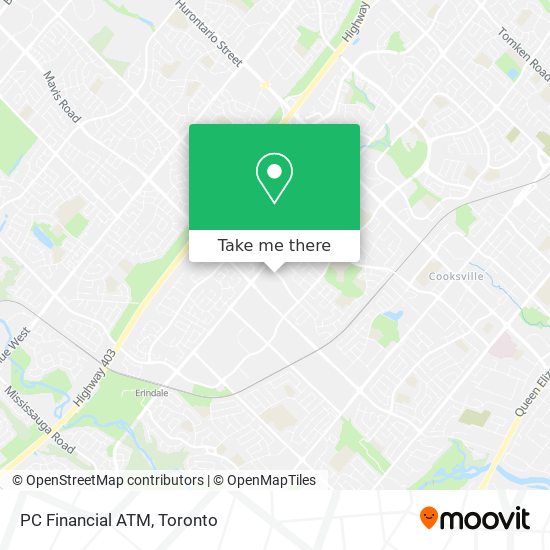 PC Financial ATM map