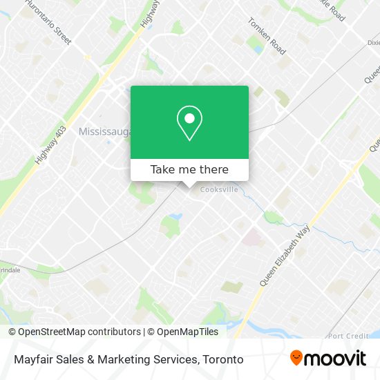 Mayfair Sales & Marketing Services map