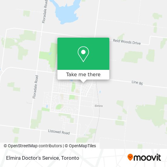 Elmira Doctor's Service map