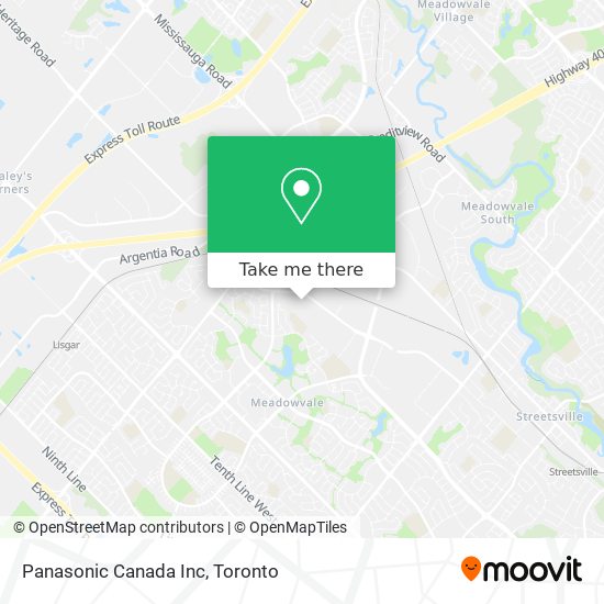 Panasonic Canada Inc map