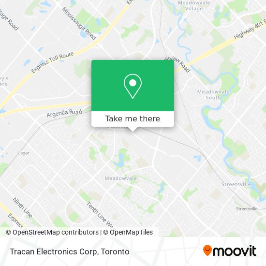 Tracan Electronics Corp map