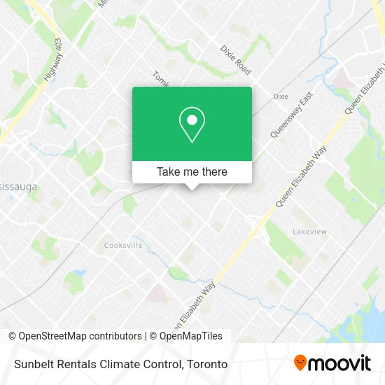 Sunbelt Rentals Climate Control map