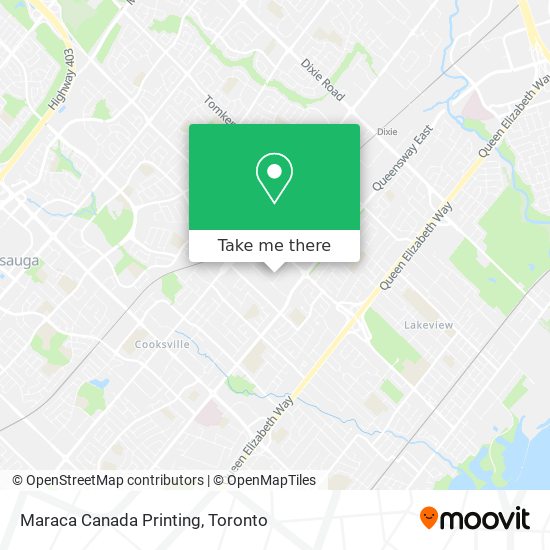 Maraca Canada Printing map