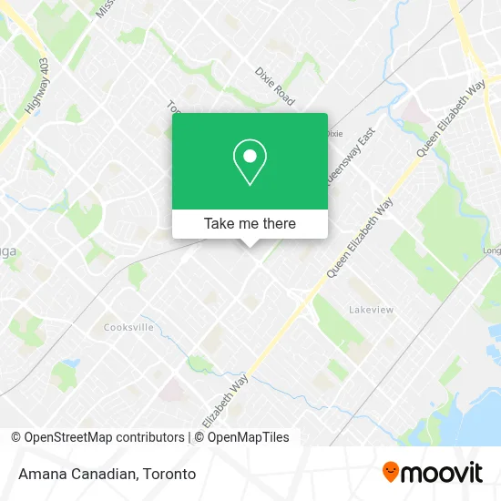 Amana Canadian map