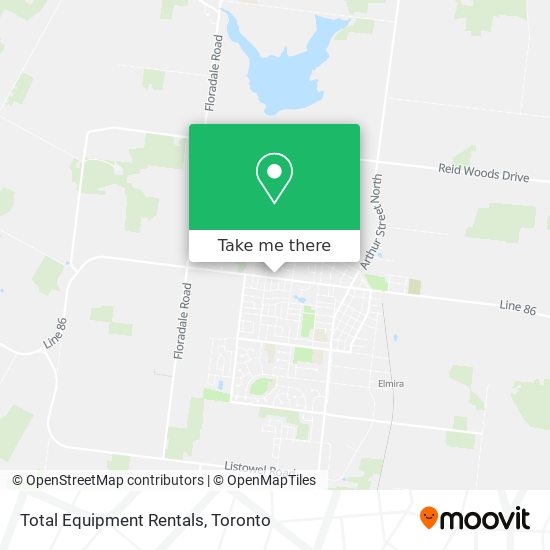 Total Equipment Rentals map