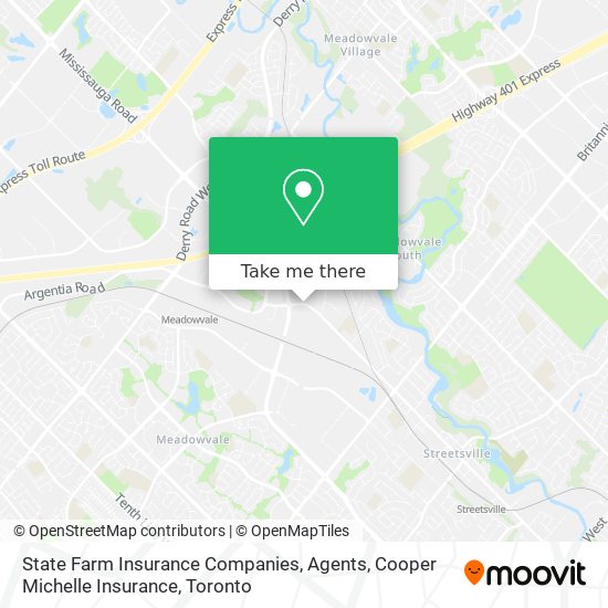 State Farm Insurance Companies, Agents, Cooper Michelle Insurance map