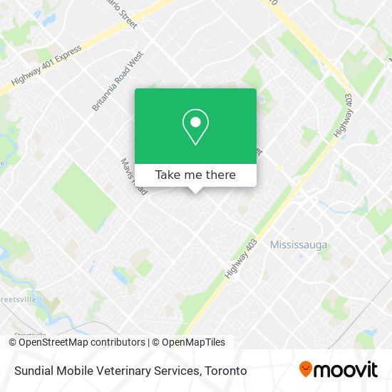 Sundial Mobile Veterinary Services map