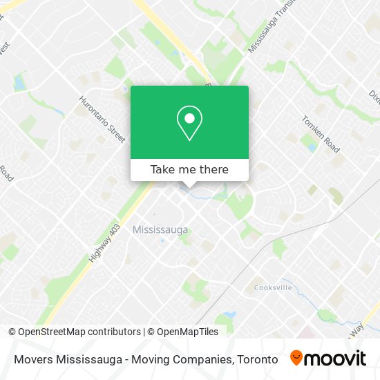 Movers Mississauga - Moving Companies map