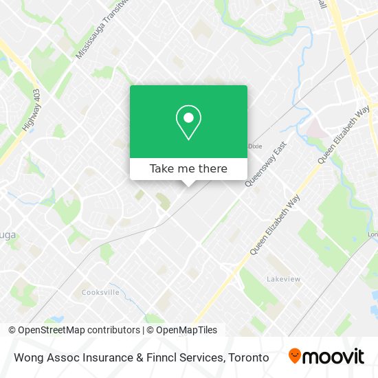 Wong Assoc Insurance & Finncl Services map