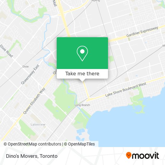 Dino's Movers map