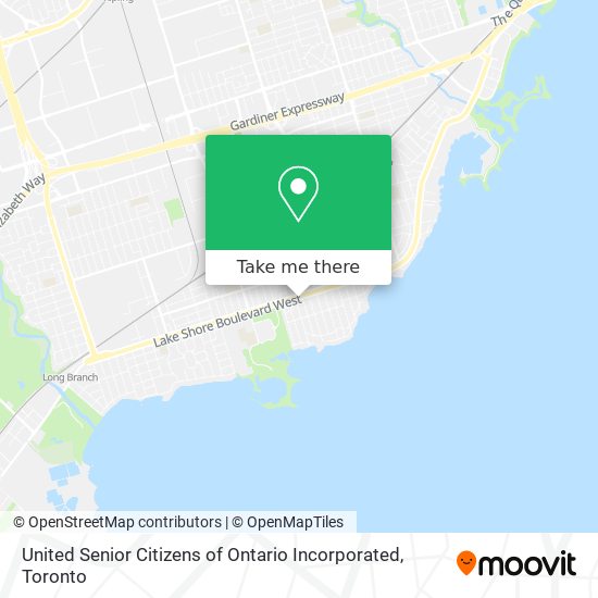 United Senior Citizens of Ontario Incorporated map