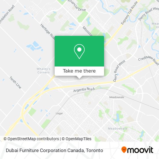 Dubai Furniture Corporation Canada map