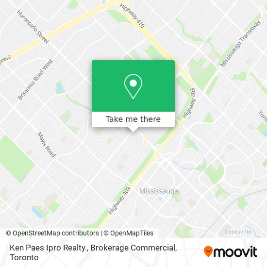 Ken Paes Ipro Realty., Brokerage Commercial map