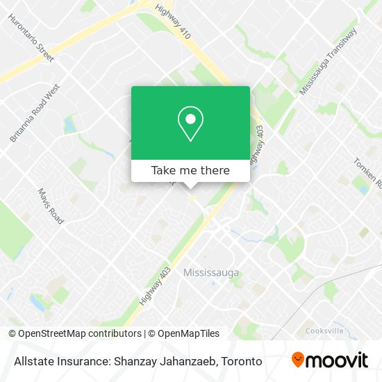 Allstate Insurance: Shanzay Jahanzaeb map