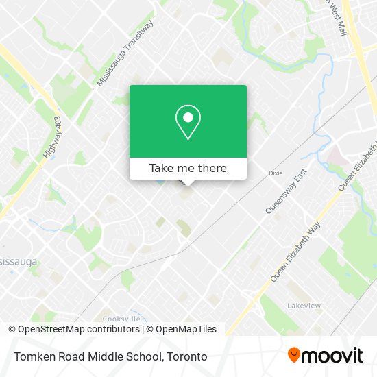 Tomken Road Middle School map