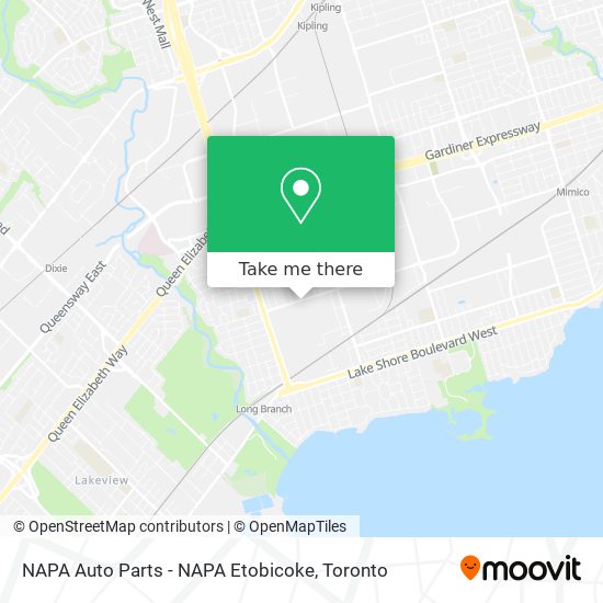 NAPA Auto Parts - NAPA Etobicoke map