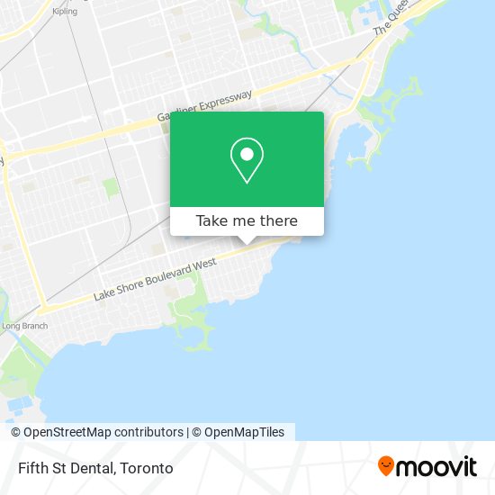 Fifth St Dental map