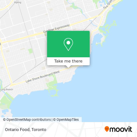 Ontario Food map