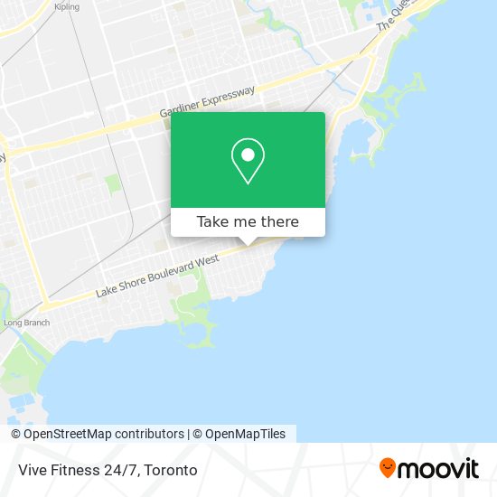 Vive Fitness 24/7 map