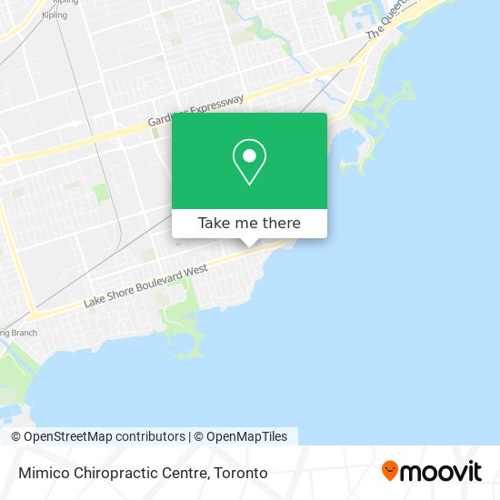 Mimico Chiropractic Centre map