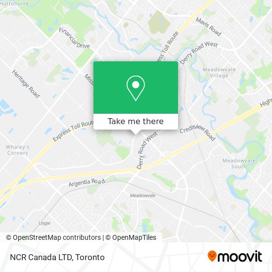 NCR Canada LTD map