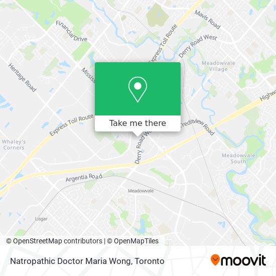 Natropathic Doctor Maria Wong map