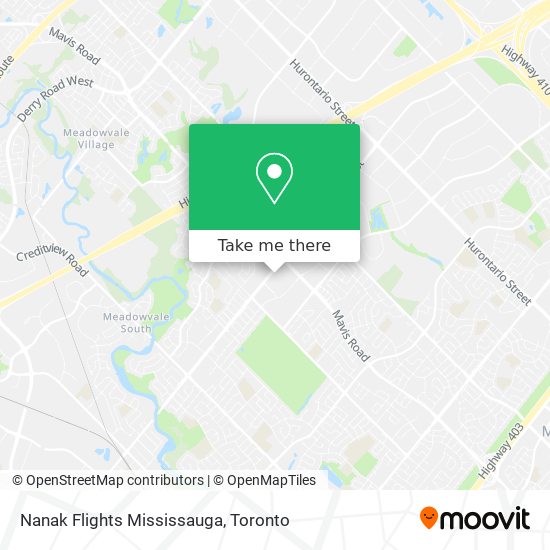 Nanak Flights Mississauga map