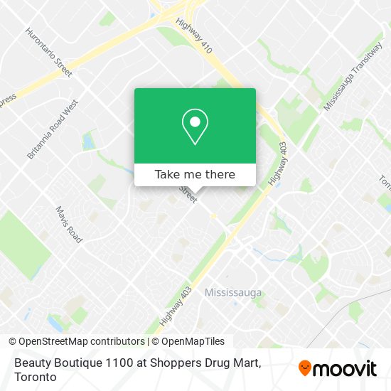 Beauty Boutique 1100 at Shoppers Drug Mart plan