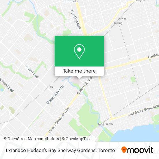 Lxrandco Hudson's Bay Sherway Gardens map