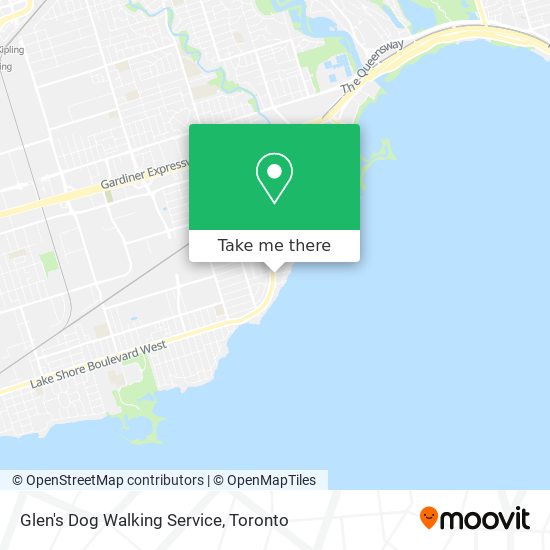 Glen's Dog Walking Service map