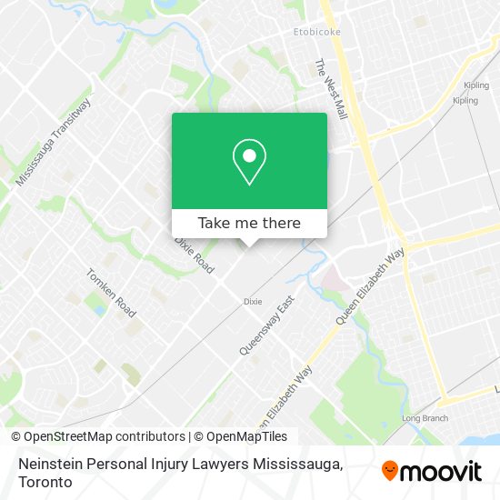 Neinstein Personal Injury Lawyers Mississauga map