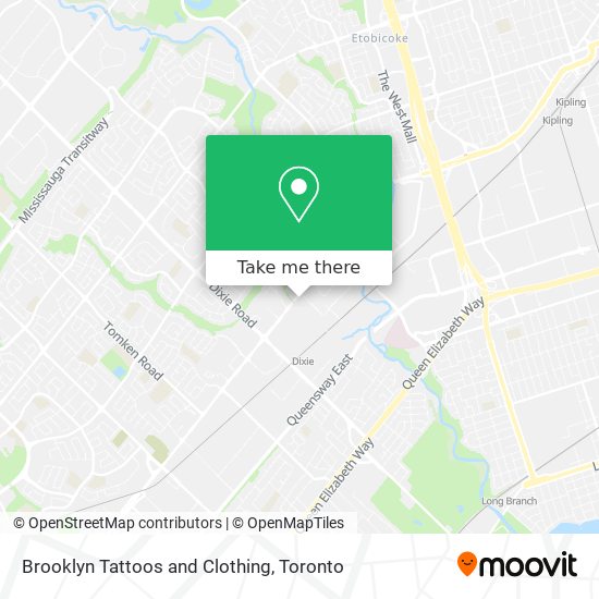 Brooklyn Tattoos and Clothing map