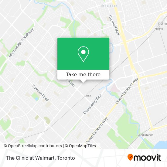 The Clinic at Walmart map
