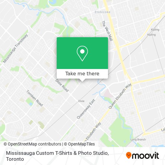 Mississauga Custom T-Shirts & Photo Studio map