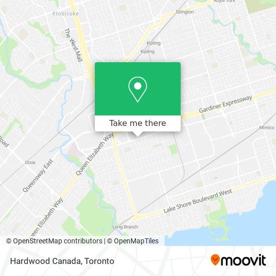 Hardwood Canada map