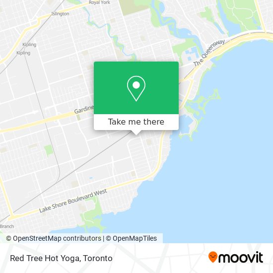 Red Tree Hot Yoga map