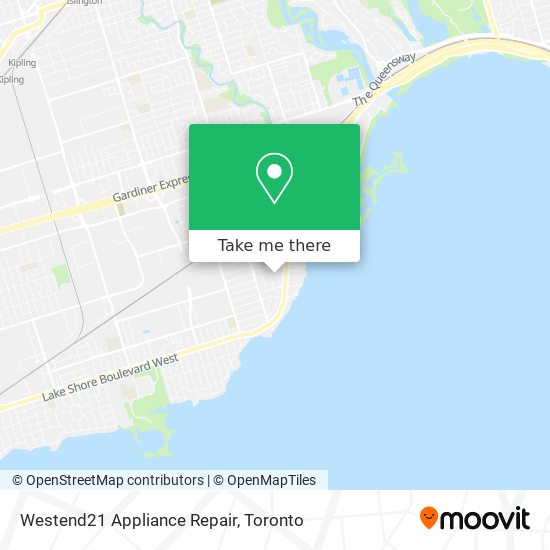 Westend21 Appliance Repair map