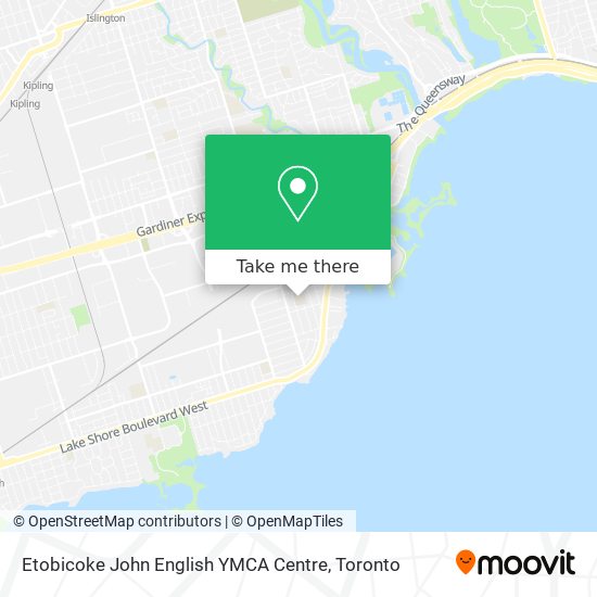 Etobicoke John English YMCA Centre map