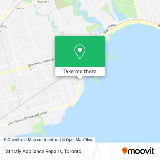 Strictly Appliance Repairs map