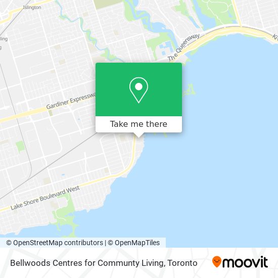 Bellwoods Centres for Communty Living map