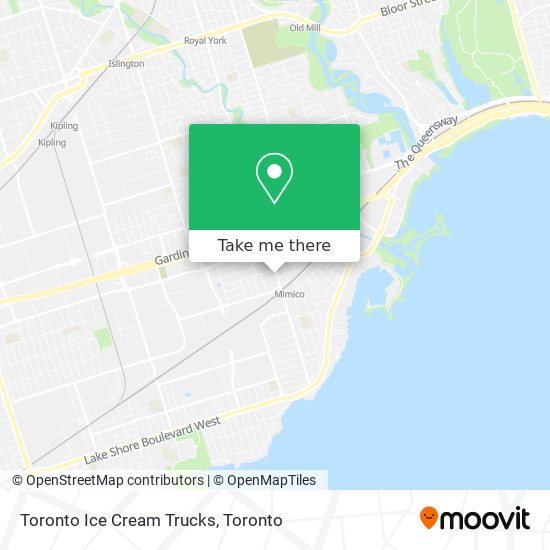 Toronto Ice Cream Trucks map