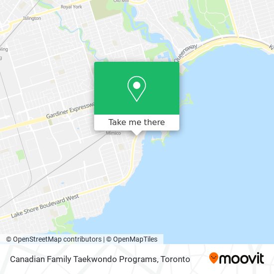 Canadian Family Taekwondo Programs map