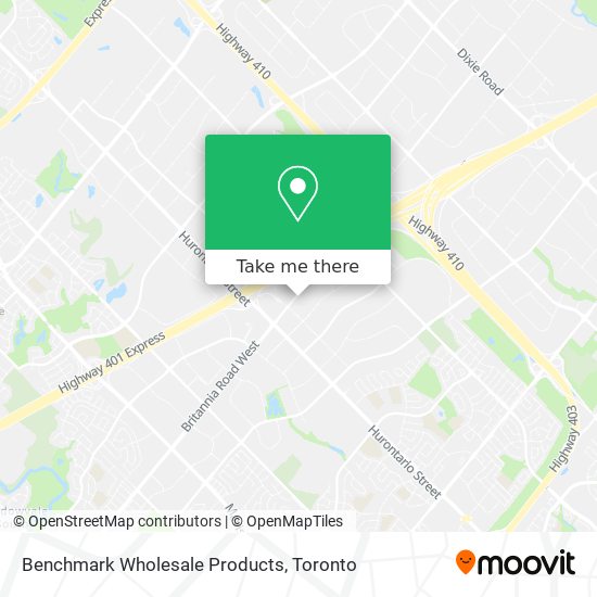 Benchmark Wholesale Products map