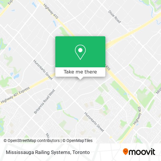 Mississauga Railing Systems map