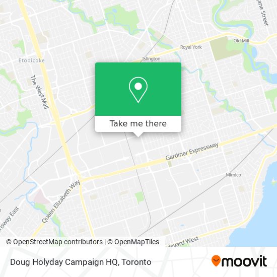 Doug Holyday Campaign HQ plan