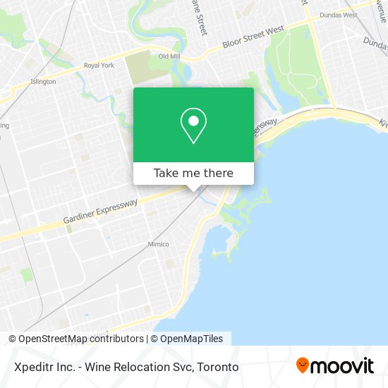 Xpeditr Inc. - Wine Relocation Svc map