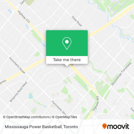 Mississauga Power Basketball map