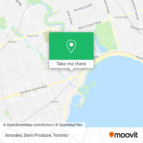 Amodeo, Dom Produce map